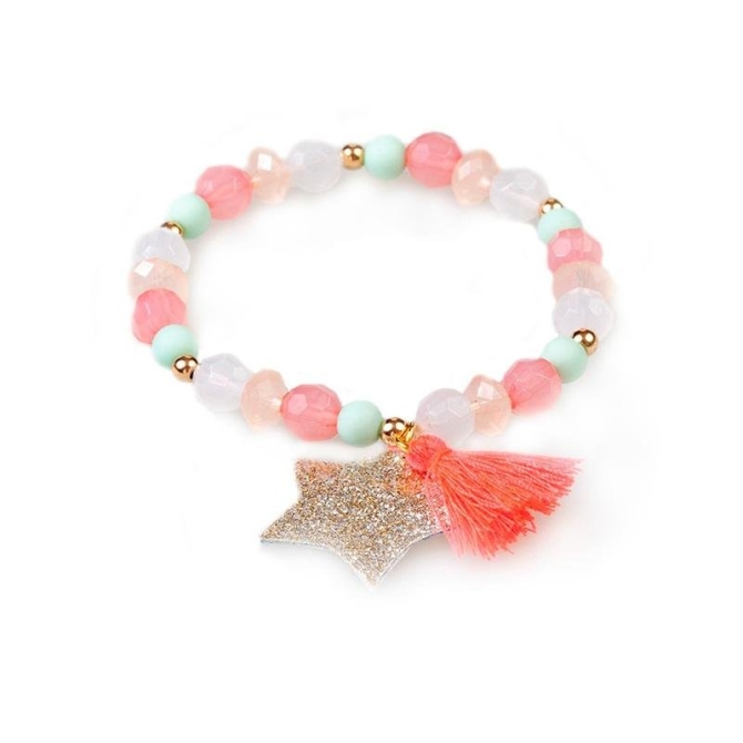 Pulsera Estrella / Pompn de perlas 