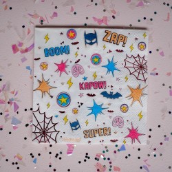 20 servilletas Super Hero Star. n1