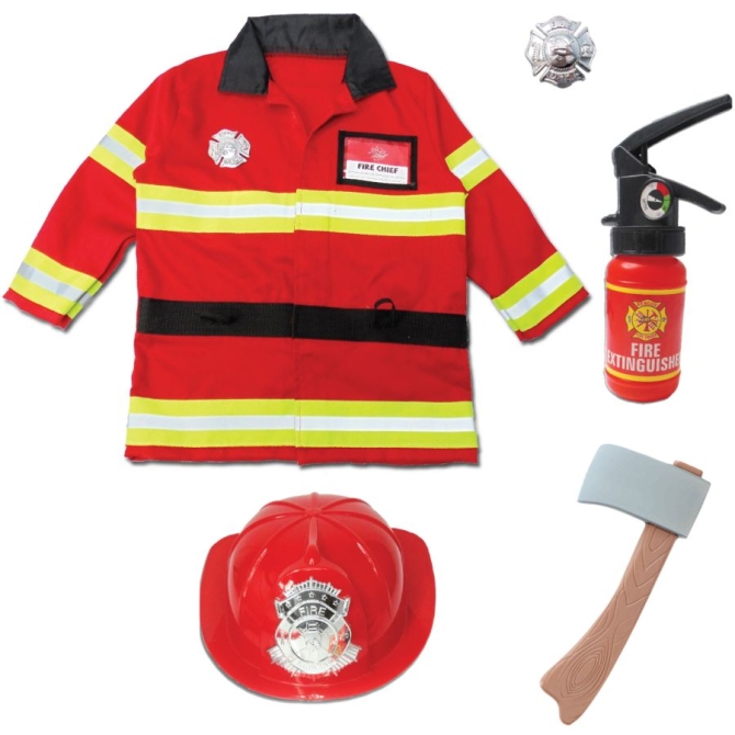 Set de disfraz de bombero Talla 3-5 aos 