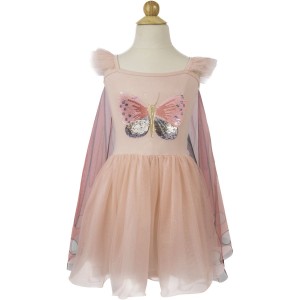 Disfraz de Mariposa Rosa con Lentejuelas - Talla 3-4 aos