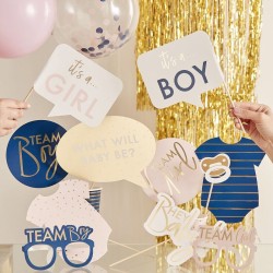 Kit de Fotomatn para baby shower: es un nio,  es una nia?. n1