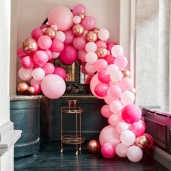 Kit de Arco de Globos Luxe 200 - Oro Rosa Metlico / Rosa. n1