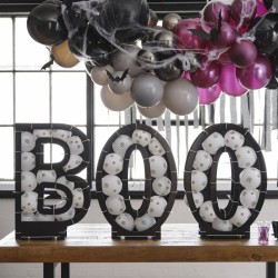 Estructura de globos de Halloween - BOO. n1