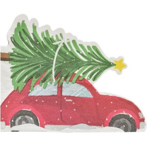 16 Servilletas de coche Navidad