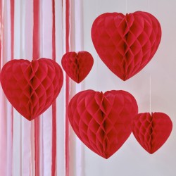 5 Decoraciones colgantes - Red Heart Bee s Nest. n1