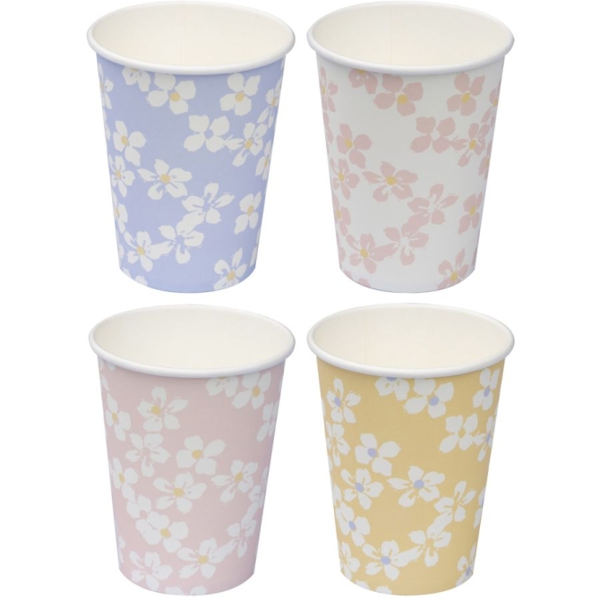 8 Vasos - Floral Pastel 