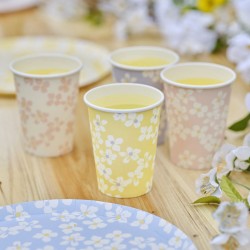 8 Vasos - Floral Pastel. n1