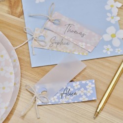 10 tarjetas de mesa - Pastel Floral. n1