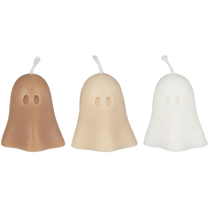 3 velas fantasma de Halloween 