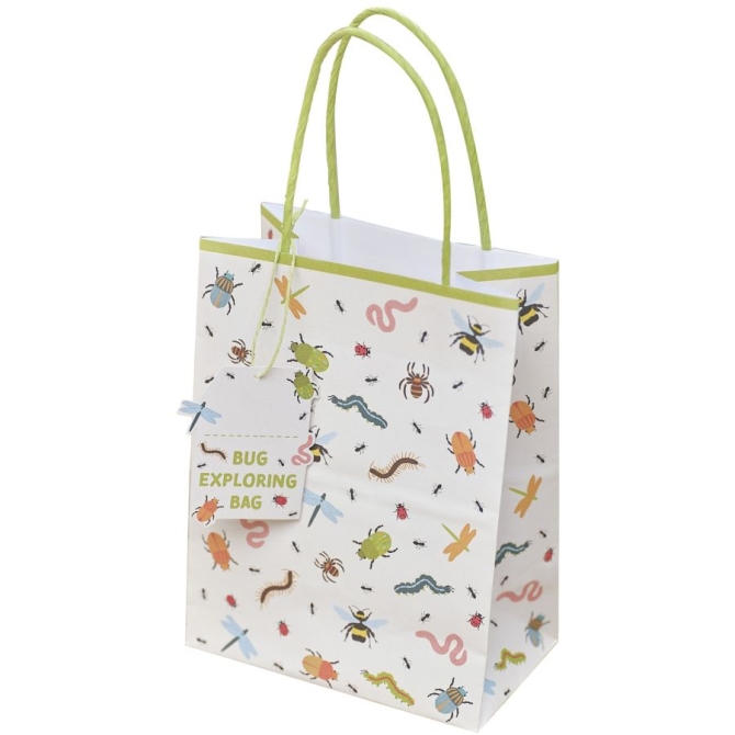 5 Bolsas Regalos Insectos - con encanto lupa 