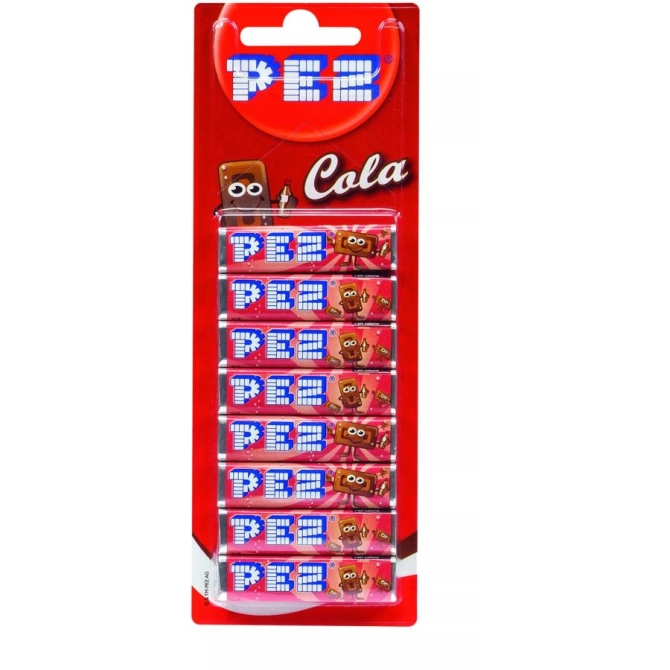 8 recambios PEZ - Cola 