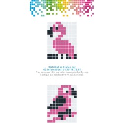 Kit de llavero Pixel Creative - Flamenco rosa. n2