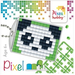 Kit de llavero creativo de Pixel - Panda. n1