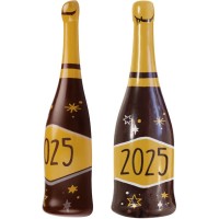 2 Botellas de Champn 2025 (7,5 cm) - Chocolate Negro