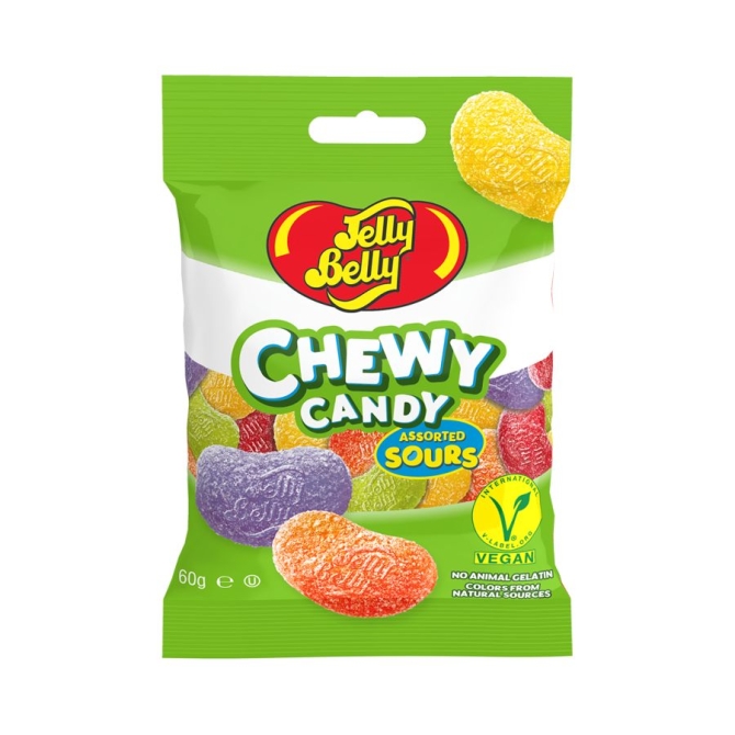 Jelly Belly Beans Chewy Candy Sours - 60g 