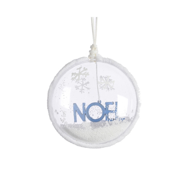 Bola Convexa Decorativa Navidad Azul (10 cm) 