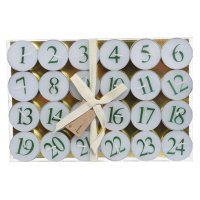 Calendario de Adviento con 24 Velas Tealight