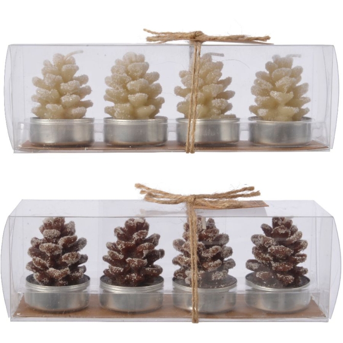 4 Velas Tealight de Cera - Pia 