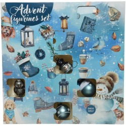 Calendario de Adviento con bolas de Navidad - Invierno. n1