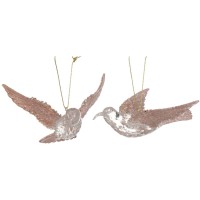 1 colibr con purpurina - Plstico