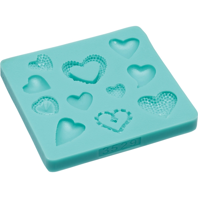 Molde de fondant de corazn 