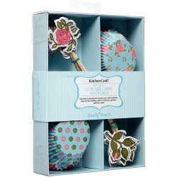 Kit de 24 envoltorios para Cupcakes y Decoraciones Garden Romance. n1