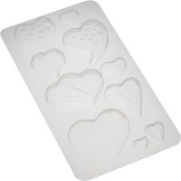 Set de 2 moldes para 16 bombones Corazn/Delicias