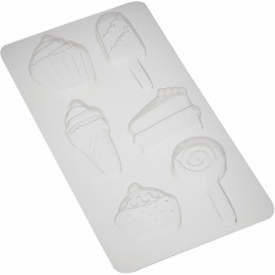 Set de 2 moldes para 16 bombones Corazn / Delicias. n1