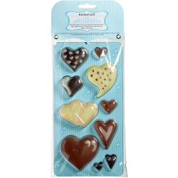 Set de 2 moldes para 16 bombones Corazn / Delicias. n2