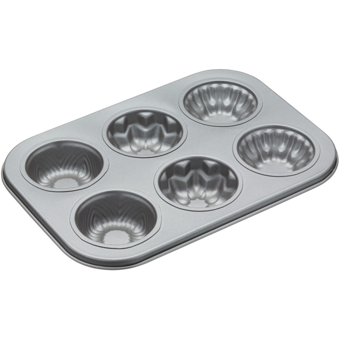 Molde 6 Mini Tartas de Flores (7 cm) - Metal 