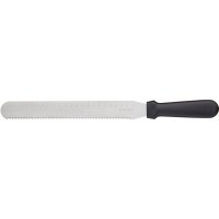 Cuchillo plano serrado 26 cm - Acero inoxidable