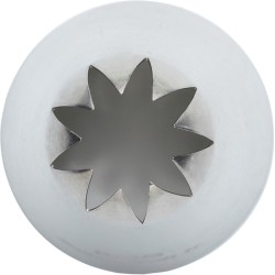 Punta para glaseado de estrella cerrada Maxi (20 mm) - Acero inoxidable. n1