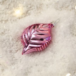 Bola hoja de rosa (6 cm) - Cristal. n2