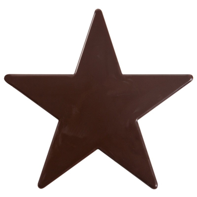 5 Estrellas (2, 5 cm) - Chocolate Negro 