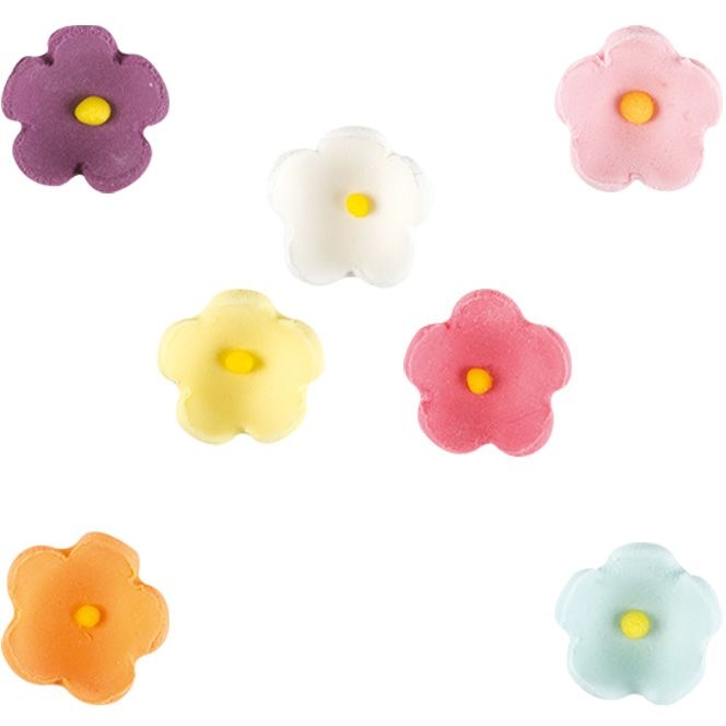 7 mini flores - 1 cm 