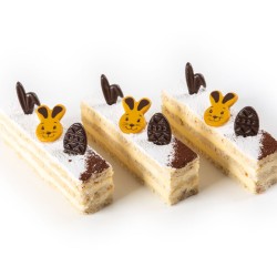 10 Mini Huevos de Pascua en Relieve - Chocolate Negro. n1