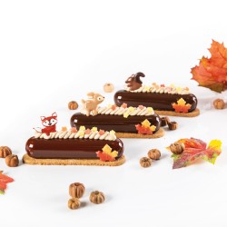 4 Decoraciones de Bosque - Chocolate. n1