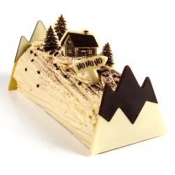 2 Puntas de Tronco Iceberg 10 cm - Chocolate. n1