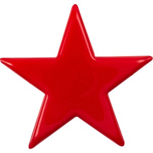 2 Estrellas Rojas (5,5 cm) - Chocolate Blanco