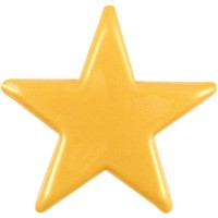 2 Estrellas Doradas (5,5 cm) - Chocolate Blanco