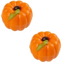 2 Calabazas 3D  2,8 cm - Chocolate blanco