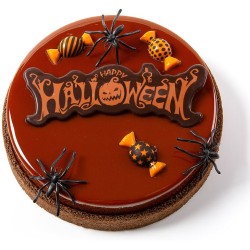 5 Caramelos de Halloween 2D - Chocolate Negro. n1