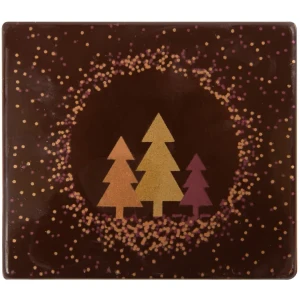 2 puntas para troncos de rbol de Navidad 9 cm - Chocolate