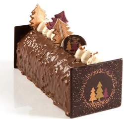 2 puntas para troncos de rbol de Navidad 9 cm - Chocolate. n1