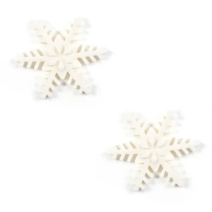 2 copos de nieve grandes (5,5 cm) - Azcar