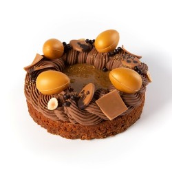 Mezclar 5 Huevos de Pascua (3 cm) - Chocolate Negro. n1