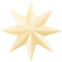 2 Estrellas (4,4 cm) - Chocolate Blanco