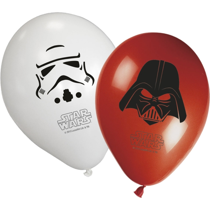 8 globos de Star Wars 