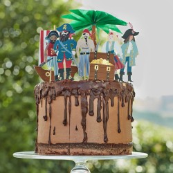 7 Cake Toppers - Pirata Dorado. n2