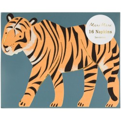 16 servilletas Animales salvajes - Tigre. n1